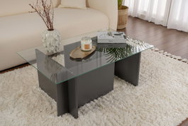 Nordure Vetrino - Mesa de centro Antracita